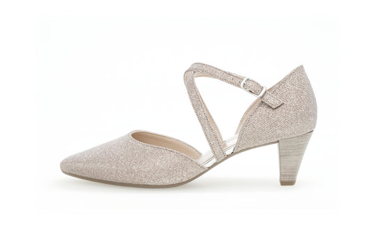 Gabor Ladies Rosato 01.363.64 Callow Womens Modern Cross Strap Court Shoes