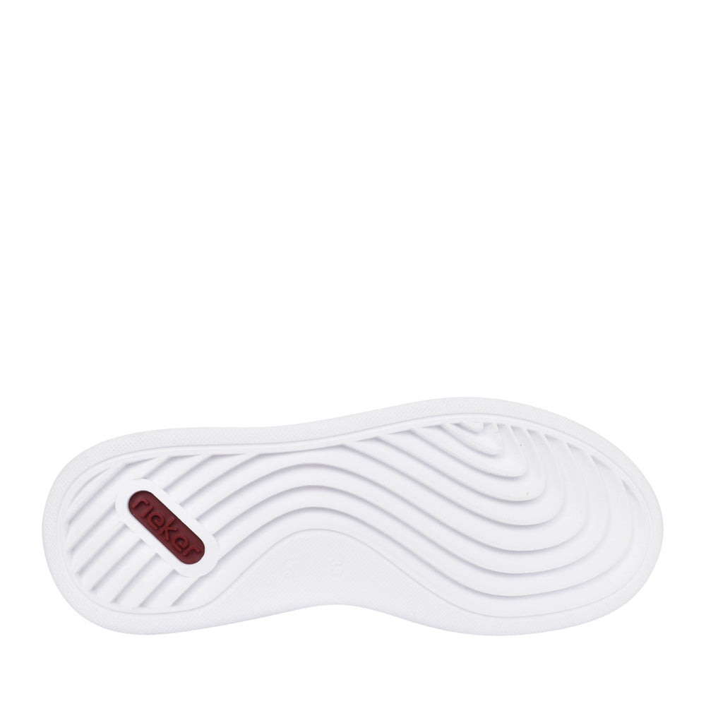 Rieker N5440-80 White Multi Ladies Trainer