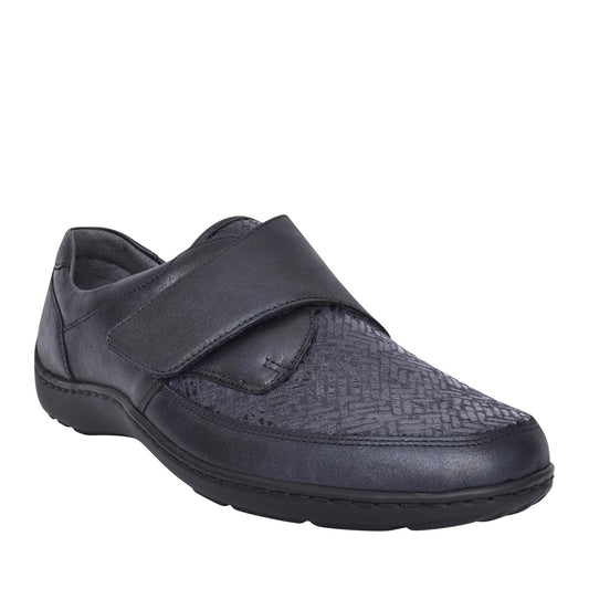 Waldlaufer 496H31 352 001 Henni Ladies Black Soft Velcro Shoe