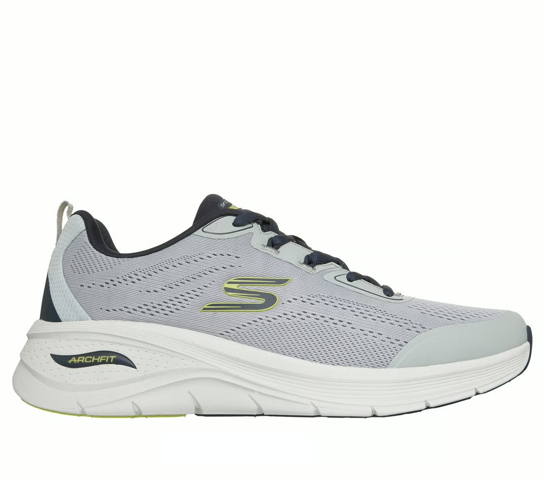 Skechers 233401 Mens Arch Fit 3.0 Grey Navy Prawsper Trainer