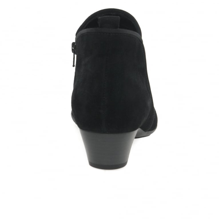 Gabor 35.633.17 Trudy Black Suede Ankle Boot