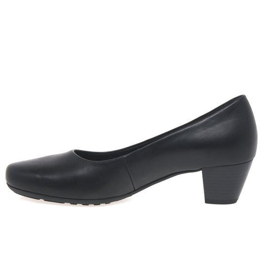 Gabor 02.120.57 Ladies Brambling Black Court shoes