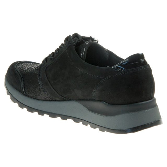 Waldlaufer H64007 307 001 Ladies Black Trainer