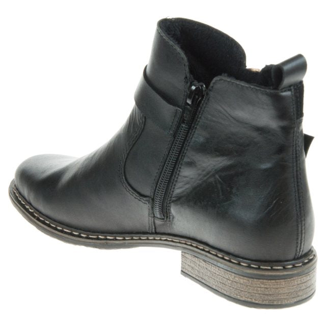 Rieker Z4959-00 Ladies Ankle Boot Black