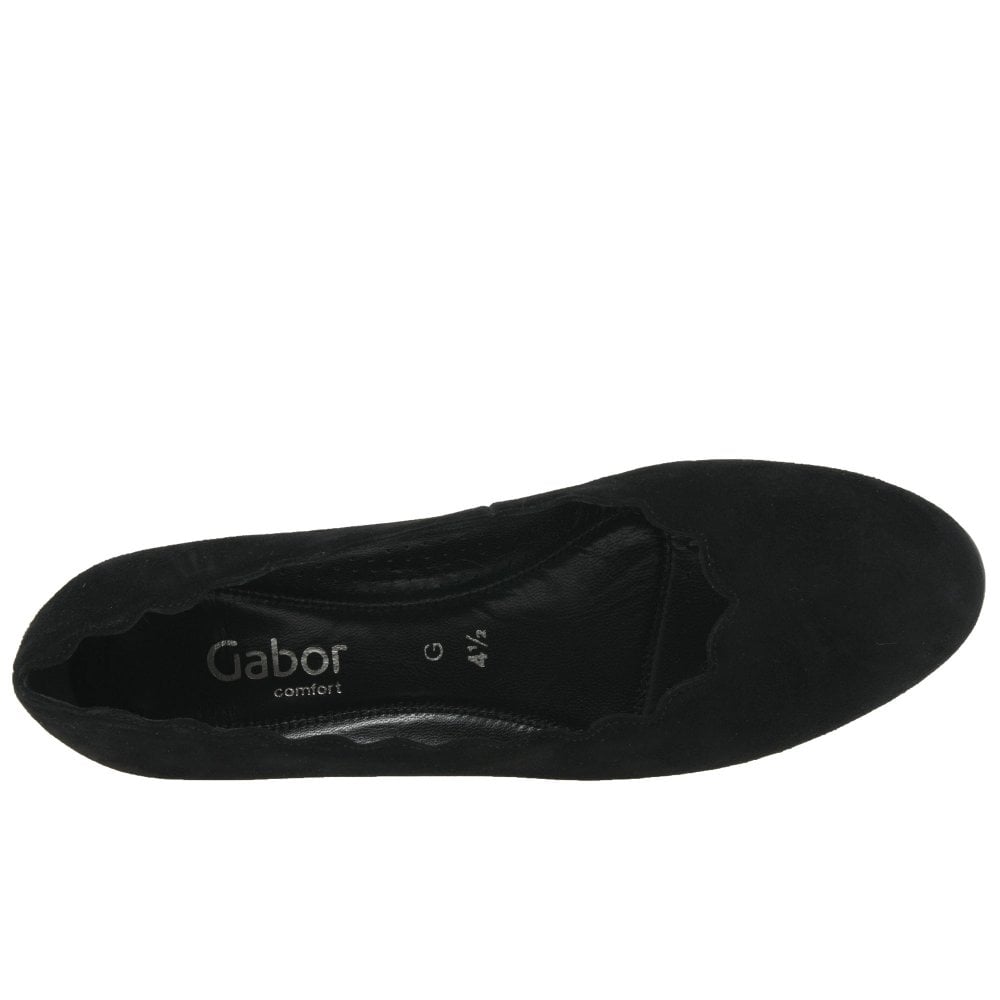 Gabor 32.221.47 Gigi Ladies Black Gigi Womens Court Shoes