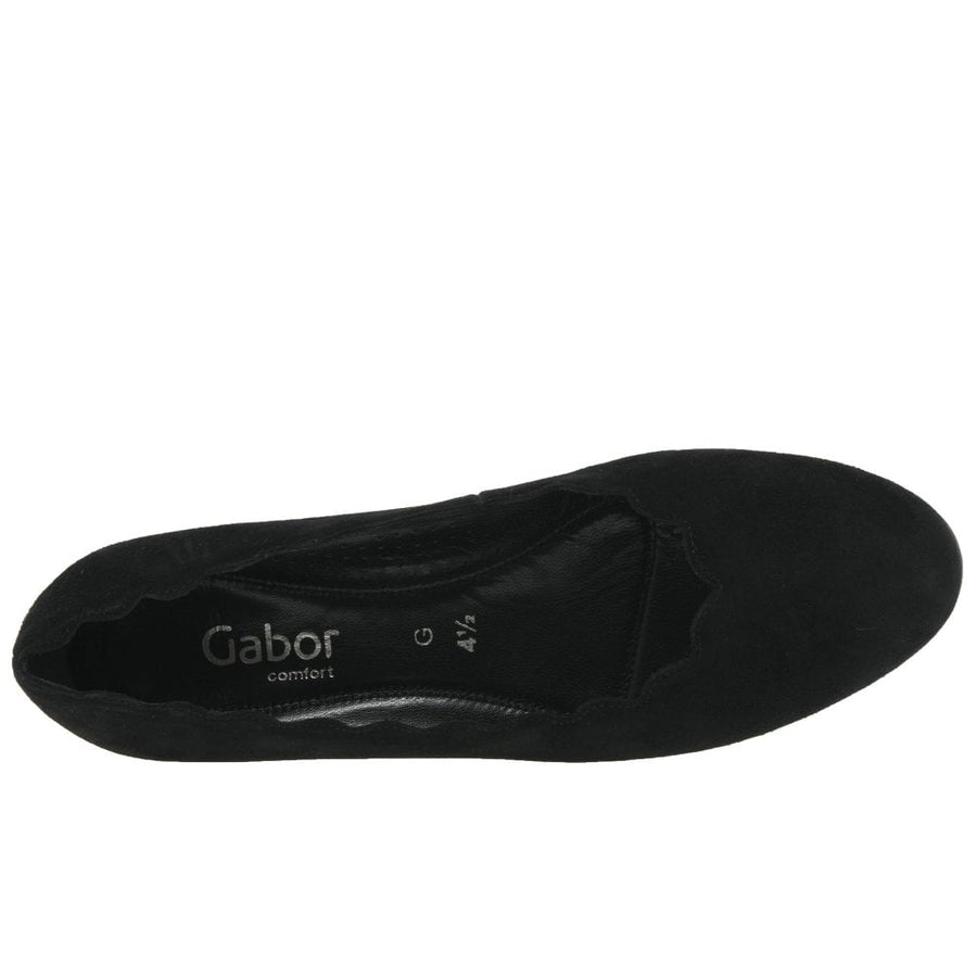 Gabor 32.221.47 Gigi  Ladies Black Court Shoe