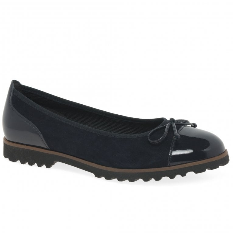 Gabor 04.100.36 Temptation Blue Ballerina Pump
