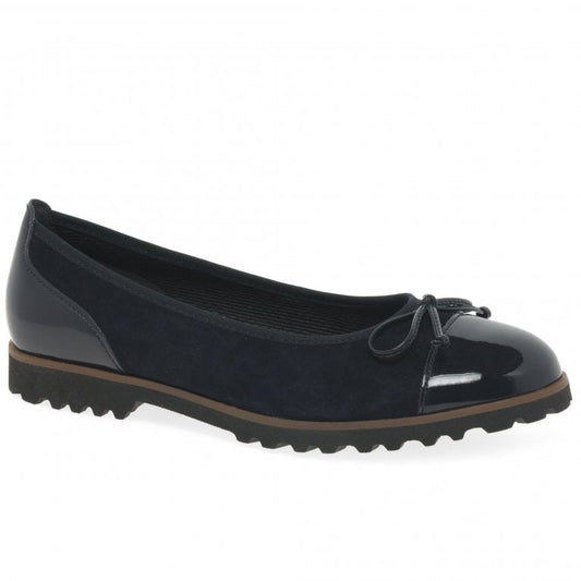 Gabor 04.100.36 Temptation Blue Ballerina Pump