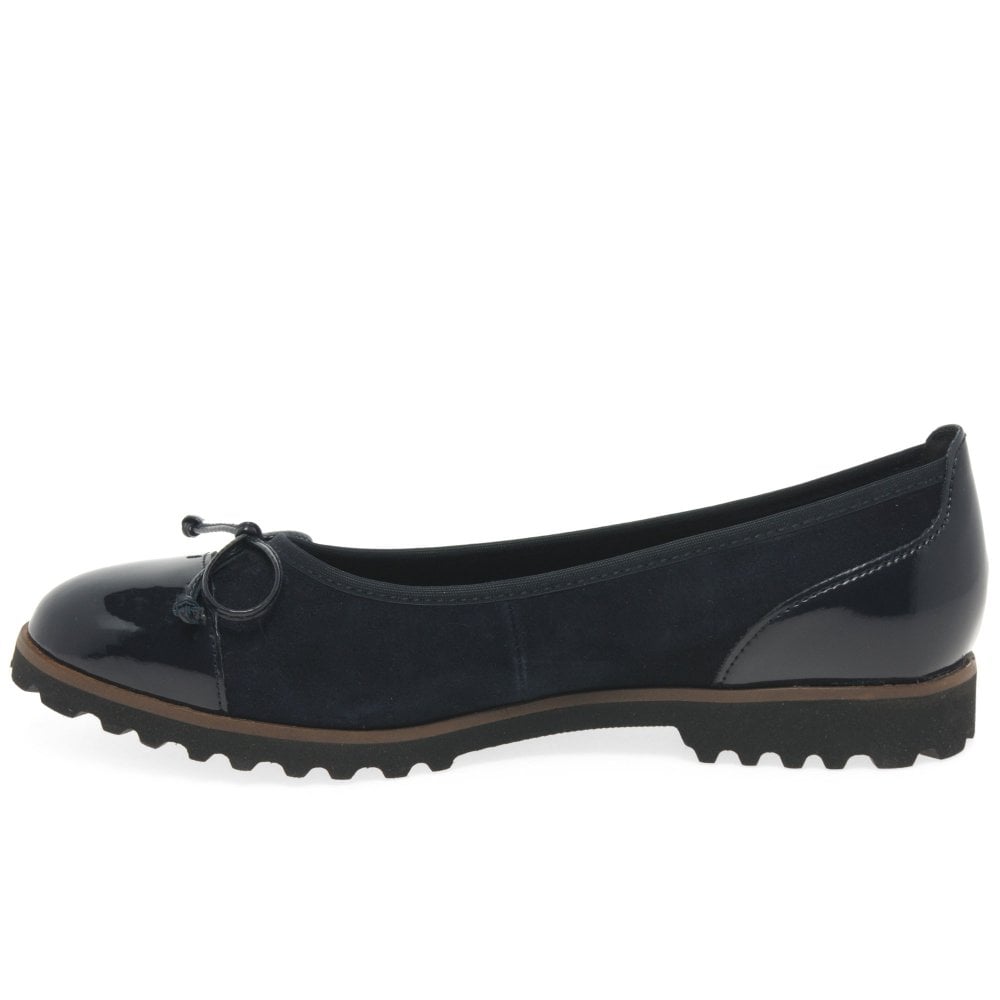 Gabor 04.100.36 Temptation Blue Ballerina Pump