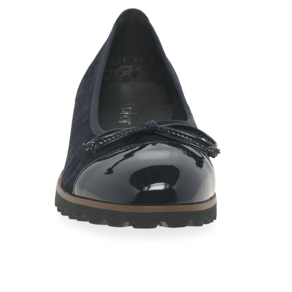Gabor 04.100.36 Temptation Blue Ballerina Pump