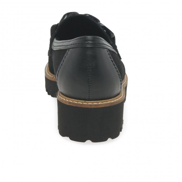 Gabor 55.240.17 Squeeze Black Suede Loafer