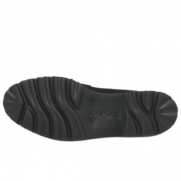 Gabor 55.240.17 Squeeze Black Suede Loafer