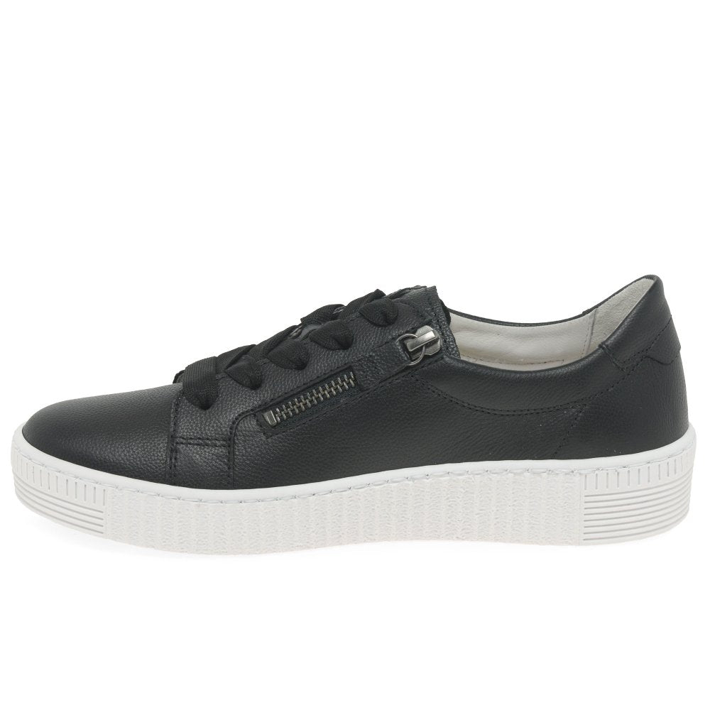 Gabor 33.334.27 Ladies Wisdom Black/White Casual Shoes