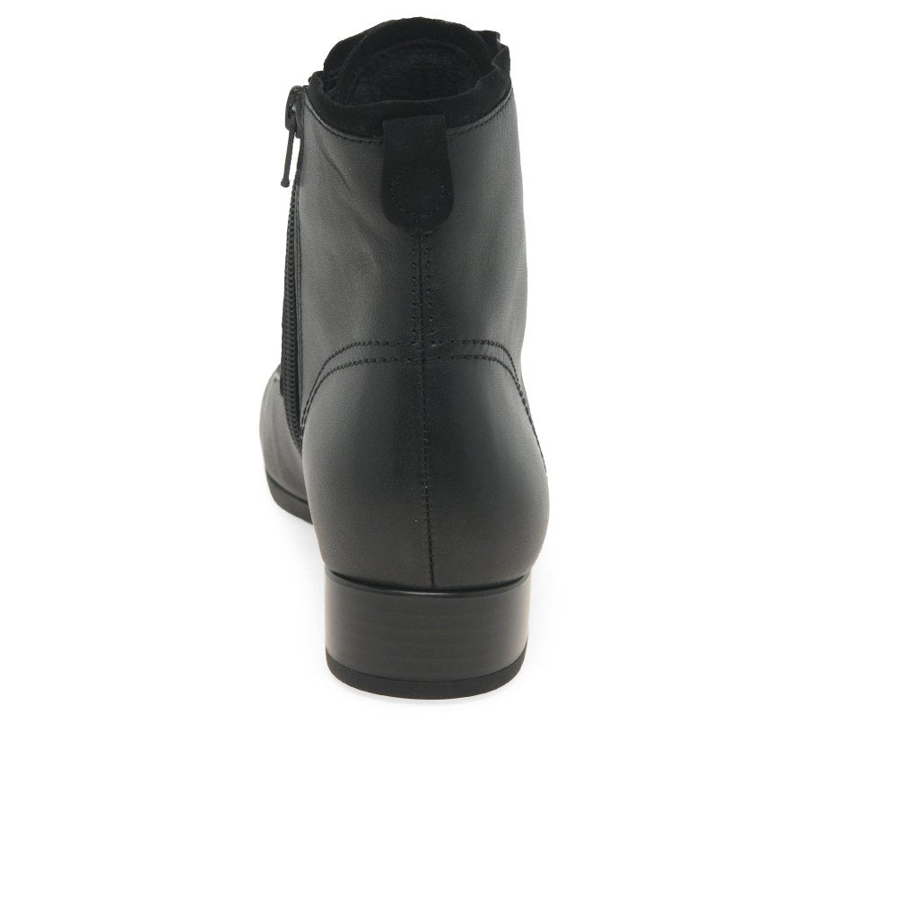 Gabor 52.715.57 Boat Ladies Black Ankle Boots