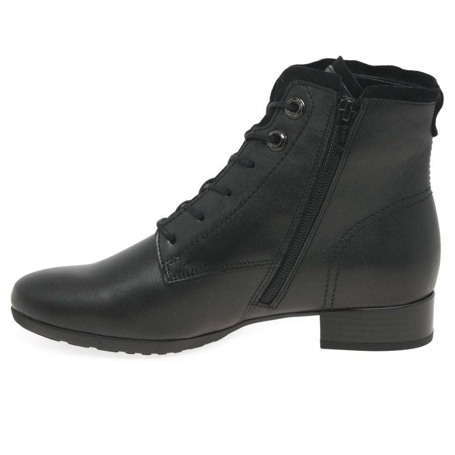 Gabor 32.715.57 Boat Ladies Black Ankle Boots