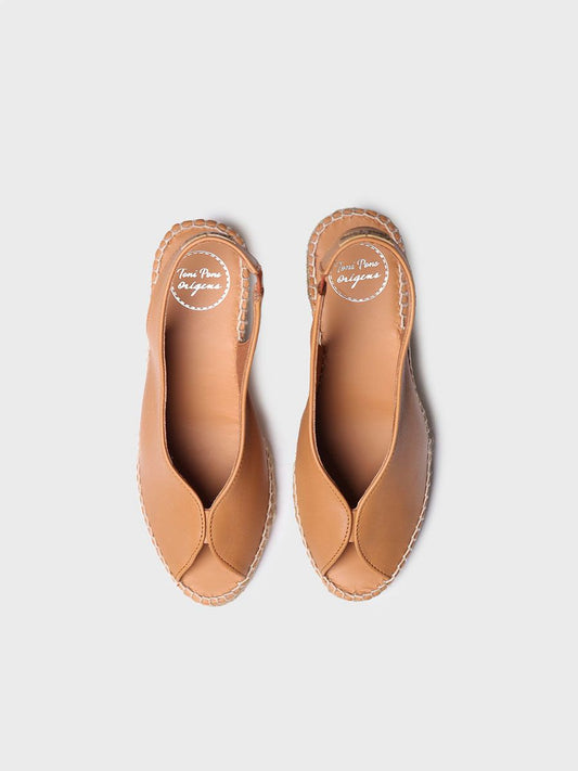 Toni Pons Laila-P Tan Leather Wedge