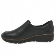 Rieker 53783-00 Ladies Slip on Black Shoe