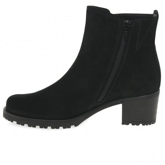 Gabor 32.800.47 Delight Black Suede Ankle Boot