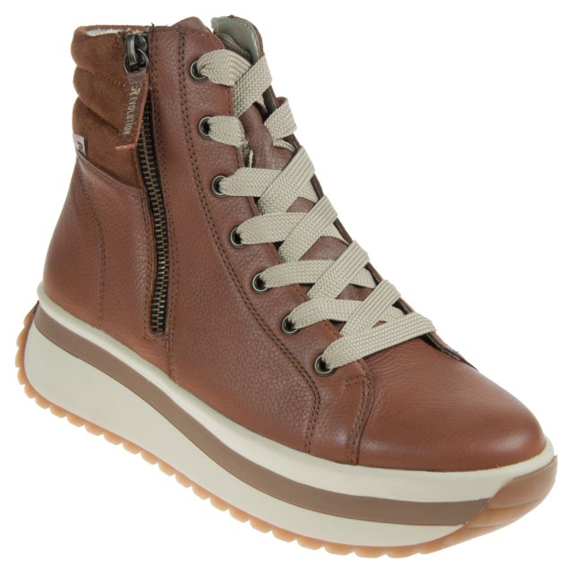 Rieker W0962-24 ladies Brown Tan Ankle Boot