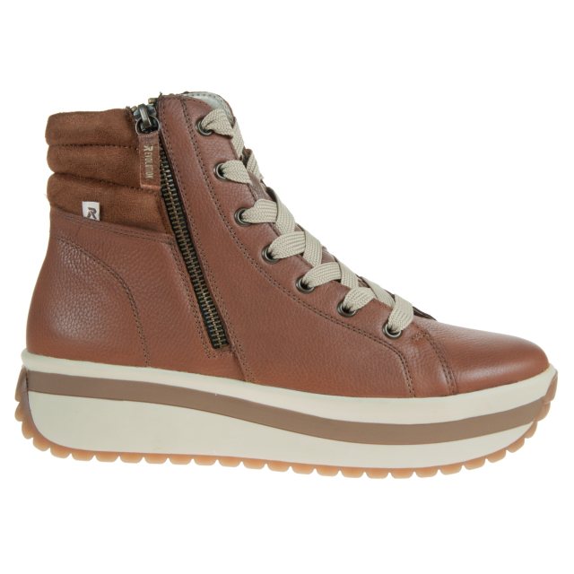 Rieker W0962-24 ladies Brown Tan Ankle Boot