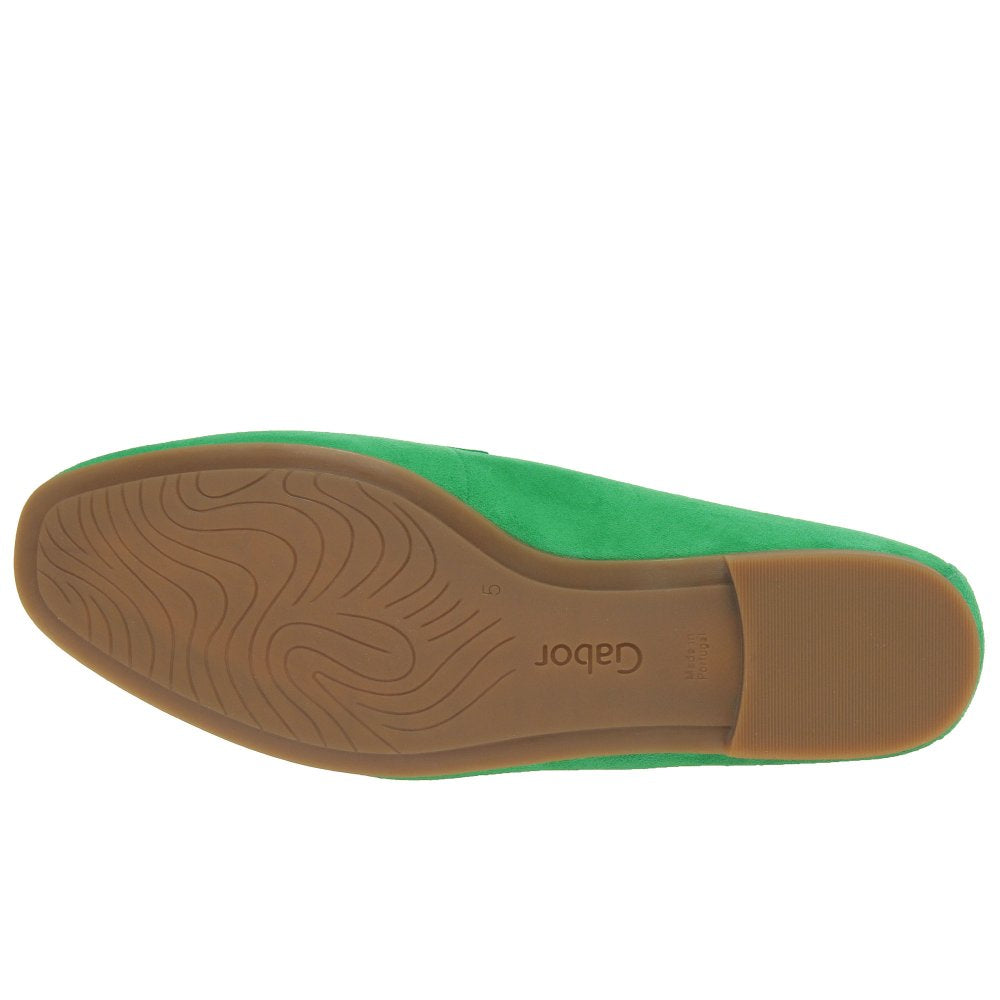 Gabor 45.211.33 Jangle Ladies Green Suede Loafer