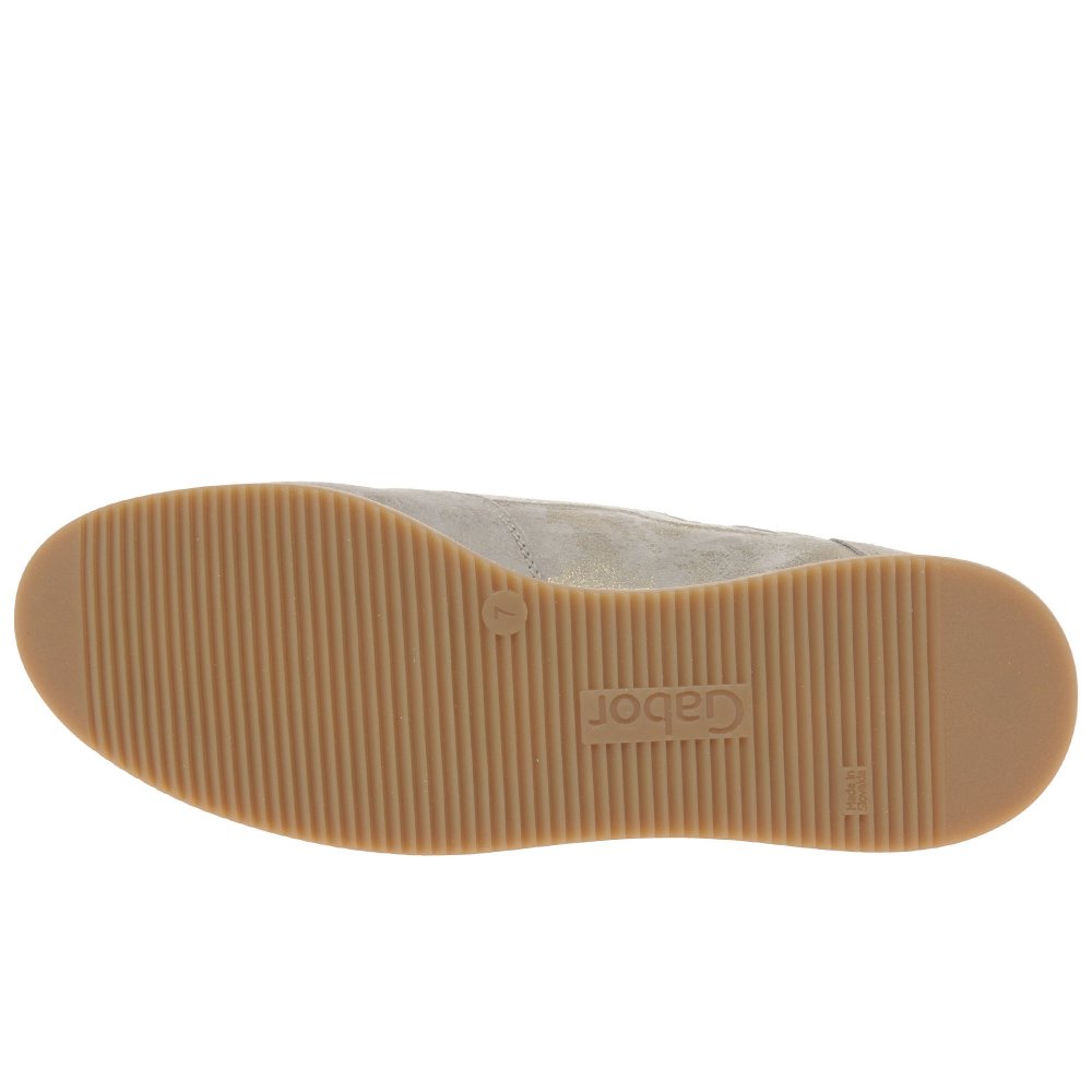 Gabor 46.408.95 Janis Ladies Metallic (Muschel) Casual Zip Trainer