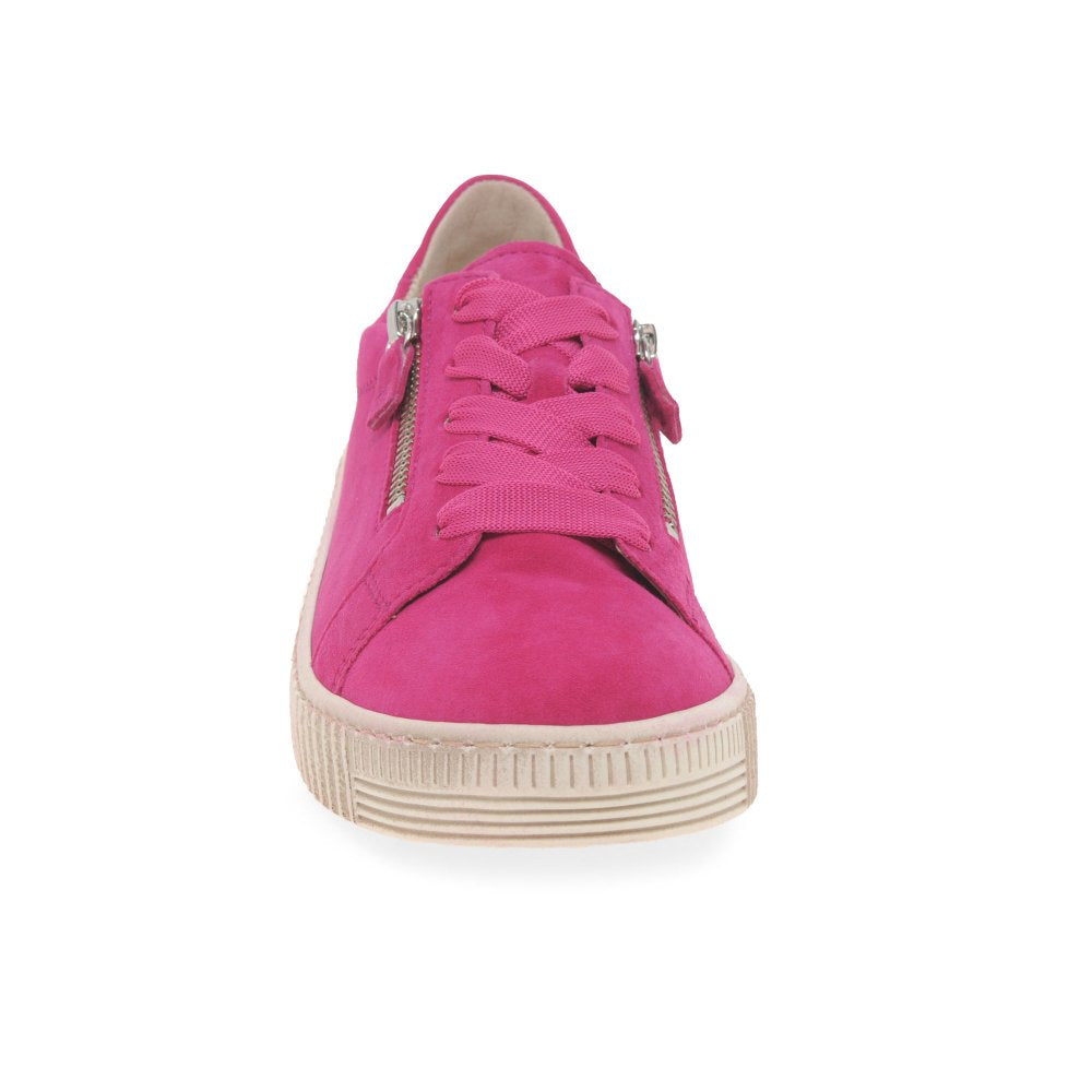 Gabor 43.334.15 Ladies Wisdom Pink Suede Trainers