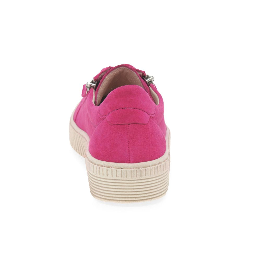 Gabor 43.334.15 Ladies Wisdom Pink Suede Trainers