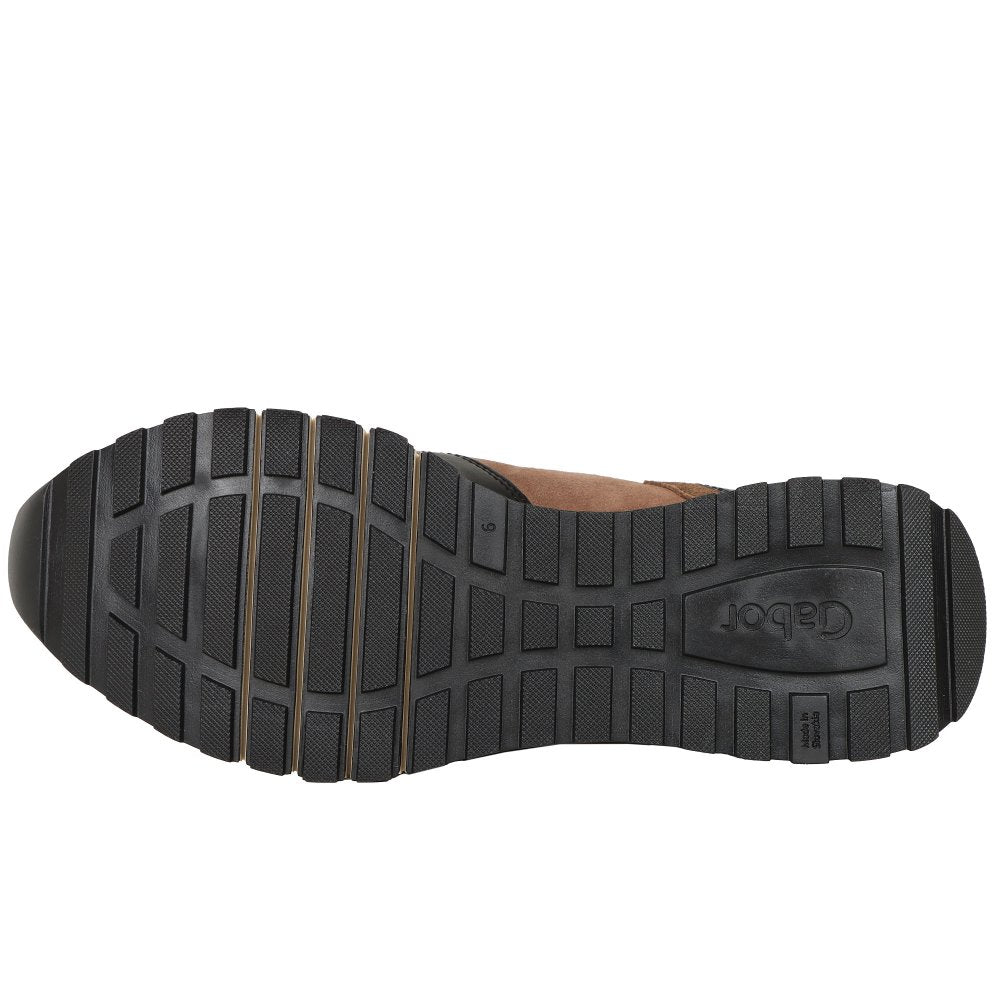 Gabor 76.376.67 Ladies Holywell Black Gold Trainer