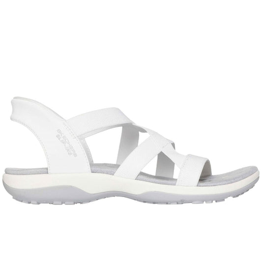 Skecher 163460 Ladies Reggae Slim Slip In White Sandal
