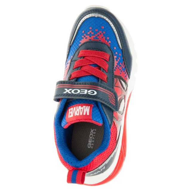 Geox J45LBP J Cieberdron Boys Spiderman Navy/Red