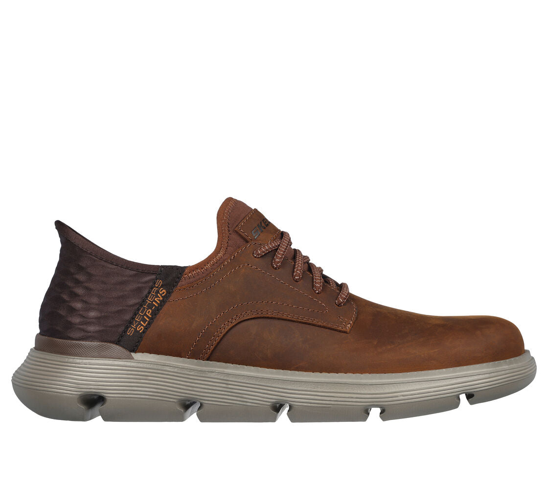 Skecher 205046 Mens Slip-In Garza-Gervin Dark Brown