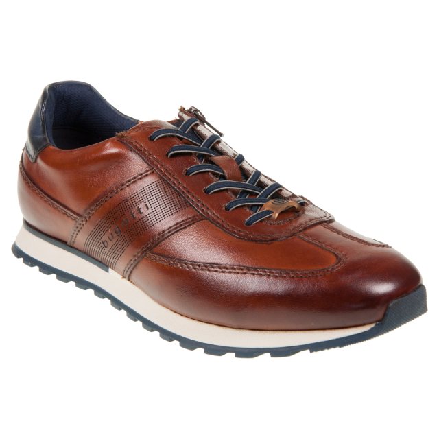 Bugatti Ciabatte Uomo 331-AOS62 – Cognac/Marrone, Tacco Basso, Pelle Scamosciata, Taglia 42 EU