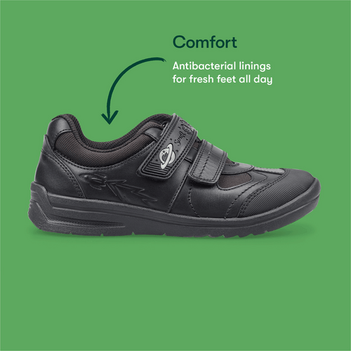 Start-Rite 2797_7 Rocket Black Velcro School Shoe