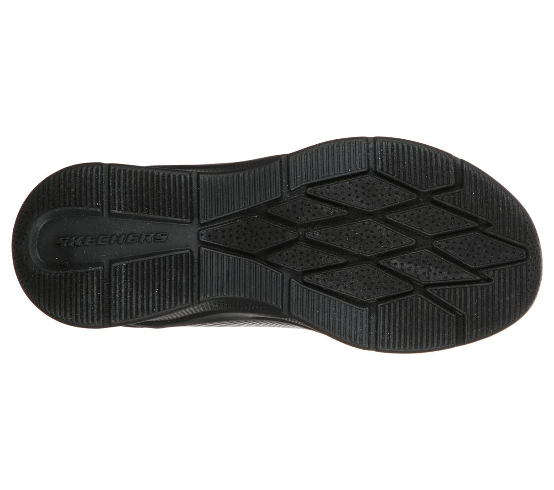 Skecher 302607L Classmate Black Velcro Trainer