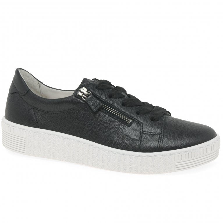 Gabor 33.334.27 Ladies Wisdom Black/White Casual Shoes