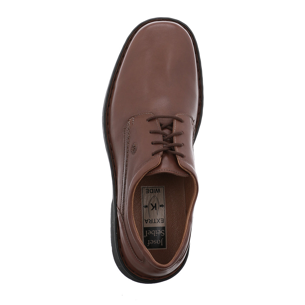 Josef Seibel Mens 38200 14 370 Talcott Brown Leather Shoes