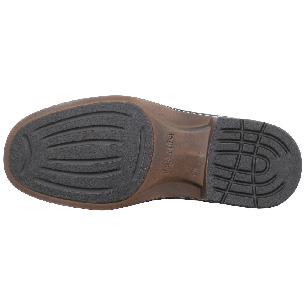 Josef Seibel 38200 23 600 Mens Talcott Black Leather Shoes