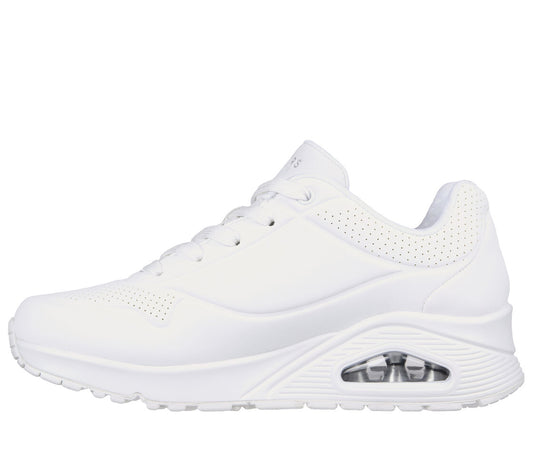 Skecher 73690 Ladies Uno Stand On Air White Trainer