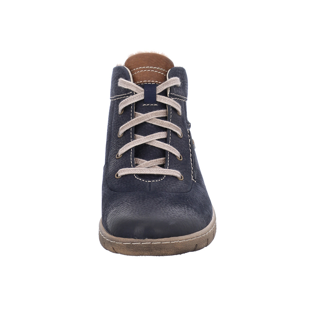 Josef Seibel Ladies Steffi 53 Blue Waterproof Ankle Boots 93153 Vl869 531