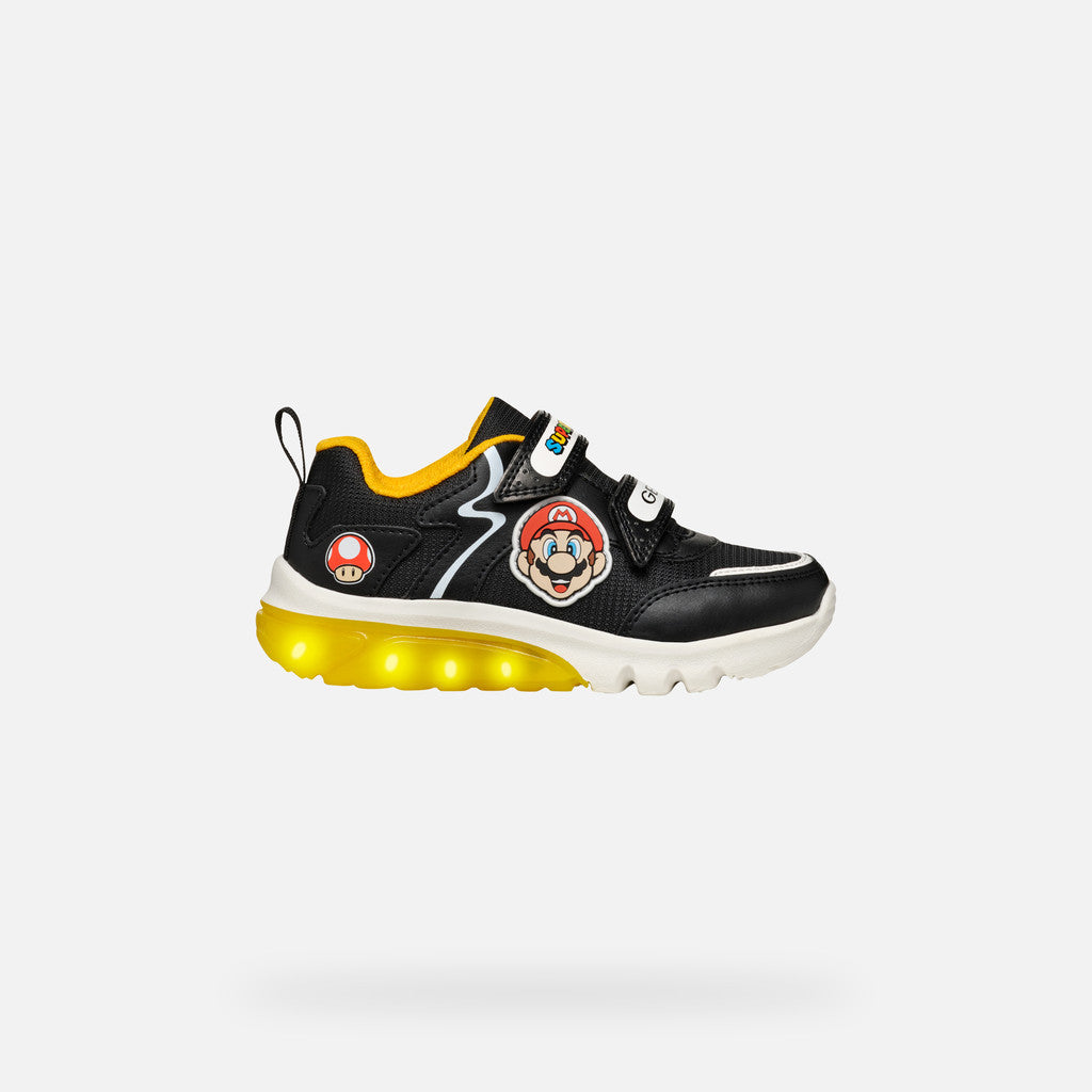 Geox J46LBI J Ciberdron Black/Yellow