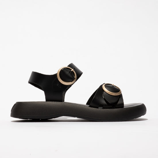 Fly London P144604006 Bridle Black Sandal