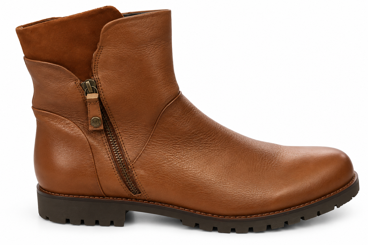 Caprice 9-26150-23 Nut Nappa/Suede Combination Boot