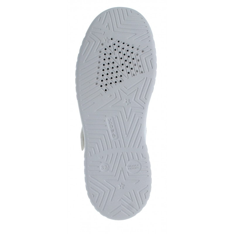 Geox Girls J45DVC J Mikiroshi White/Multicolour Trainer