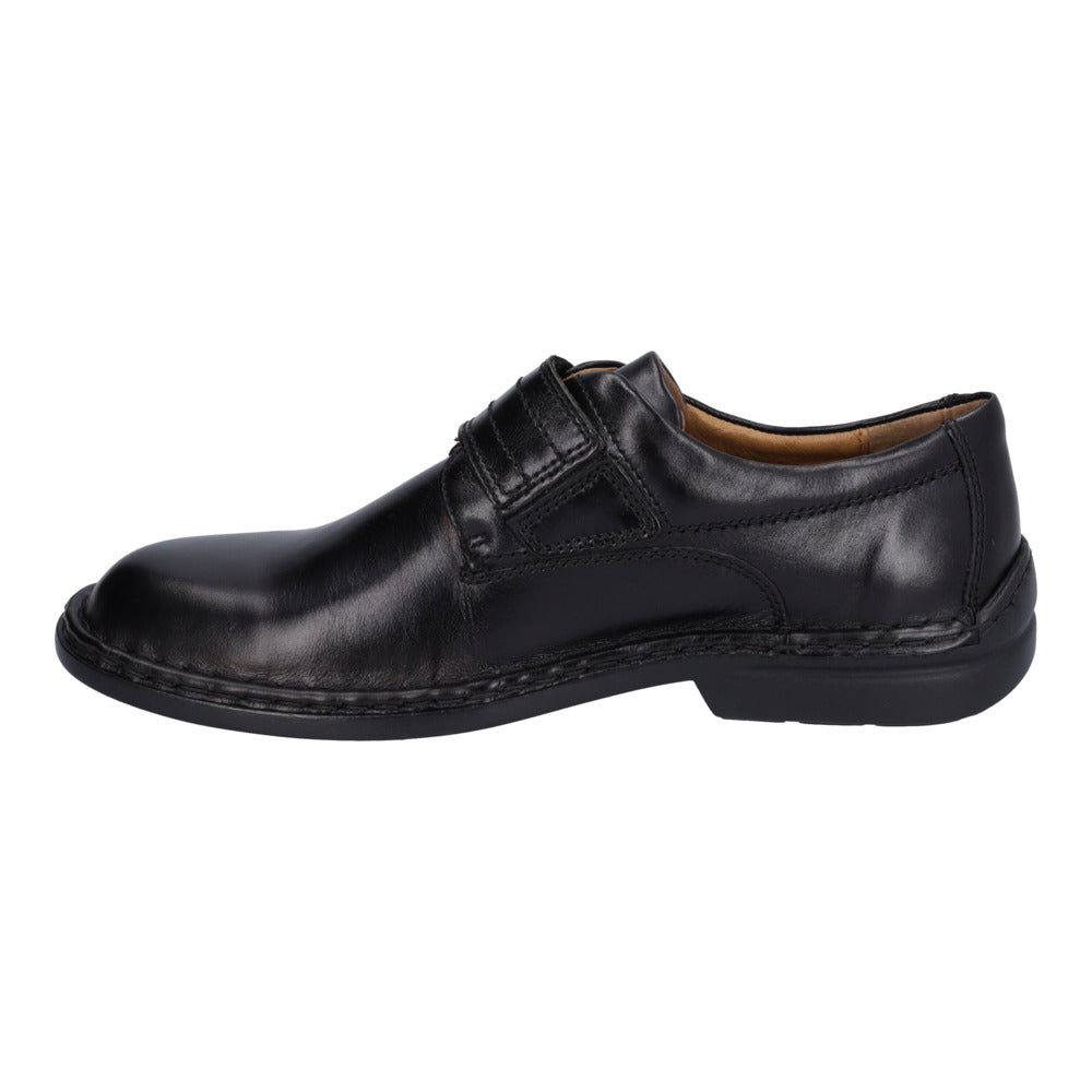 Josef Seibel Mens Vigo 09 Black Smart Leather Shoes 27282 43 600