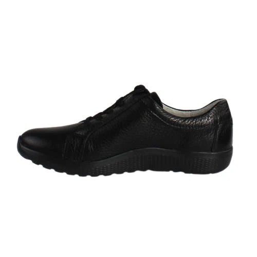 Waldlaufer 634002 199 194 Ladies Black Lace up Sneaker