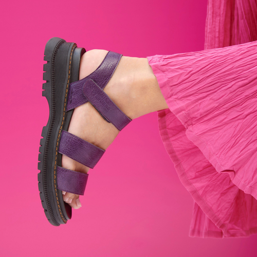 Josef Seibel (Westland) 769528 780 574 Ladies Purple Chunky Sandal