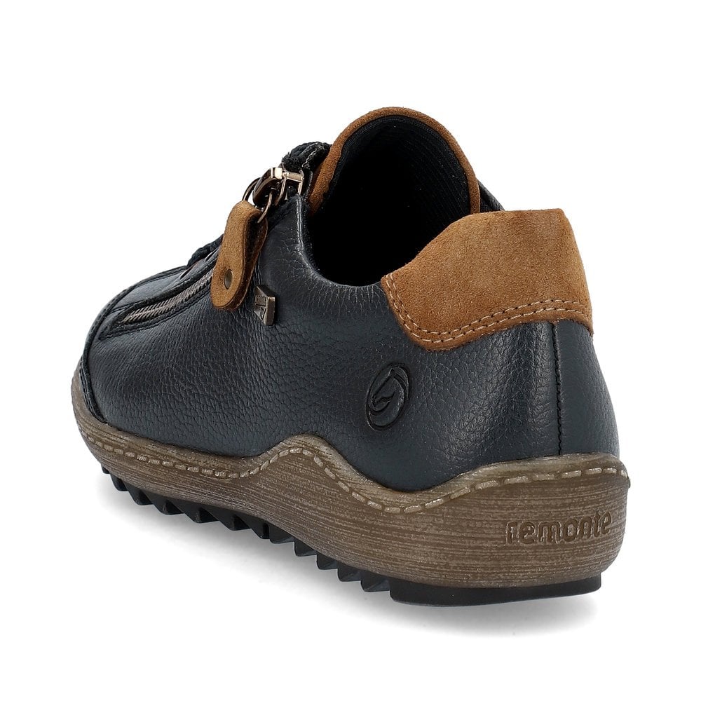 Remonte R1402-16 Blue Leather Combi Shoe