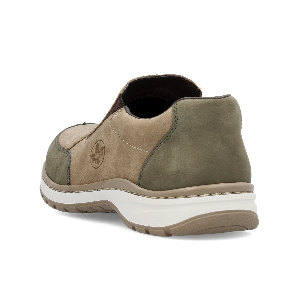 Rieker 03354-64 Mens Beige Slip On Shoe