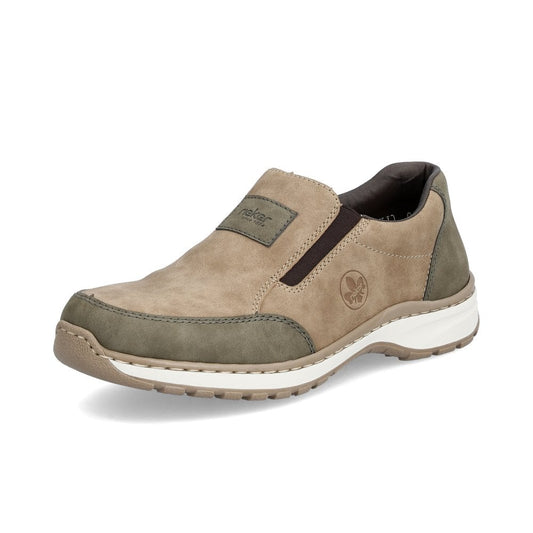 Rieker 03354-64 Mens Beige Slip On Shoe